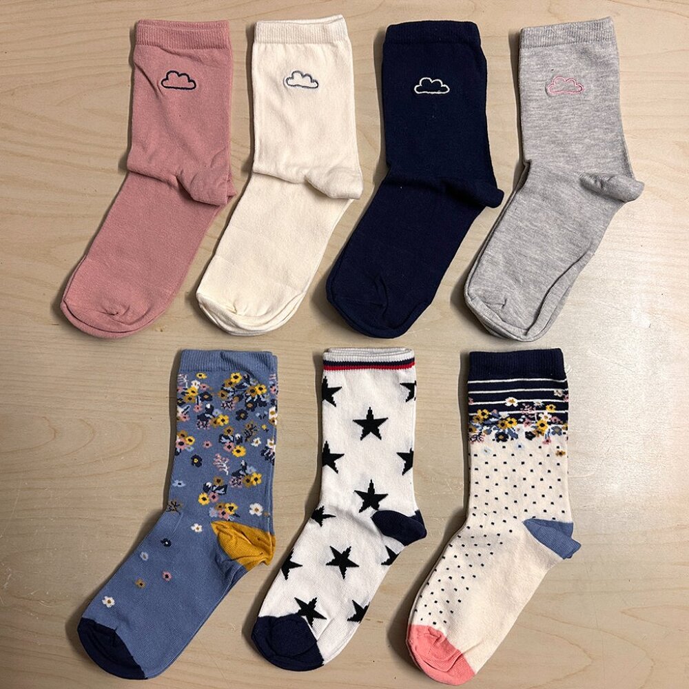 Women's 7Pr Crew Socks